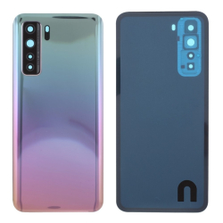 Zadní kryt Huawei P40 Lite 5G Silver / stříbrný + sklíčko kamery, Originál
