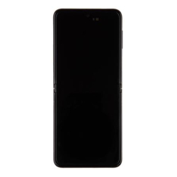 Přední kryt Samsung F711B Galaxy Z Flip3 5G Black / černý + LCD + dotyková deska, Originál