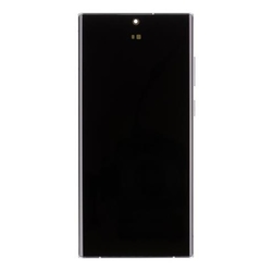 Přední kryt Samsung S908B Galaxy S22 Ultra Phantom White / bílý + LCD + dotyková deska, Or