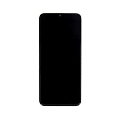 Přední kryt Realme C35 Black / černý + LCD + dotyková deska, Originál