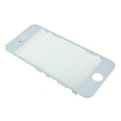 Sklíčko LCD Apple iPhone 5 White / bílé + OCA lepidlo + rámeček