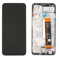 Přední kryt Samsung M236 Galaxy M23 5G Black / černý + LCD + dot