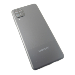 Zadní kryt Samsung A125 Galaxy A12 Black / černý + sklíčko kamery, Originál