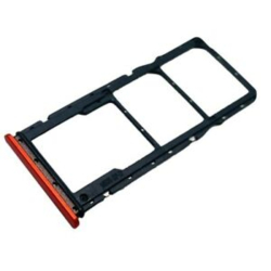 Držák SIM + microSD Xiaomi Redmi 9A, Redmi 9C Orange / oranžový, Originál
