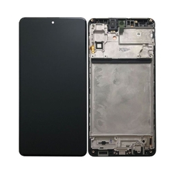 Přední kryt Samsung M515 Galaxy M51 Black / černý + LCD + dotyko