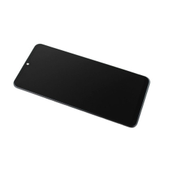 Přední kryt Samsung A315 Galaxy A31 Black / černý + LCD + dotyková deska, Originál - OLED
