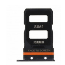 Držák SIM Xiaomi 12 Black / černý, Originál