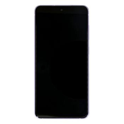 Přední kryt Samsung G990 Galaxy S21 FE 5G Violet / fialový + LCD + dotyková deska, Originá