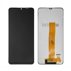 LCD Samsung M127 Galaxy M12 + dotyková deska Black / černá, Originál