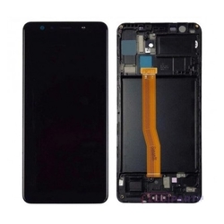 Přední kryt Samsung A750 Galaxy A7 2018 Black / černý + LCD + do