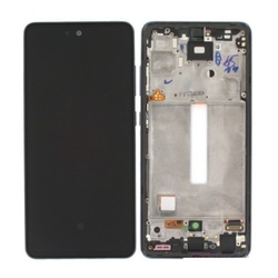 Přední kryt Samsung A526 Galaxy A52 5G Black / černý + LCD + dot