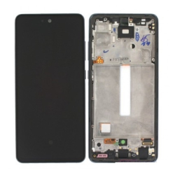 Přední kryt Samsung A526 Galaxy A52 5G Black / černý + LCD + dotyková deska, Originál