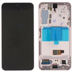 Přední kryt Samsung S901 Galaxy S22 Pink / růžový + LCD + dotyko