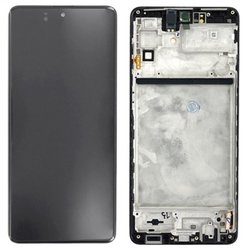 Přední kryt Samsung M536 Galaxy M53 5G Black / černý + LCD + dot