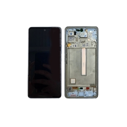 Přední kryt Samsung A536 Galaxy A53 5G Black / černý + LCD + dotyková deska, Originál