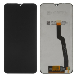 Přední kryt Samsung A105 Galaxy A10 Black / černý + LCD + dotyk, Originál - Incell