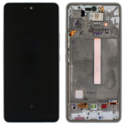 Přední kryt Samsung A536 Galaxy A53 5G Awesome White + LCD + dotyková deska, Originál