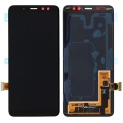 LCD Samsung A530 Galaxy A8 2018 + dotyková deska Black / černá, Originál