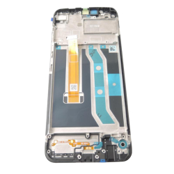 Přední kryt Realme C25Y Black / černý + LCD + dotyková deska, Originál