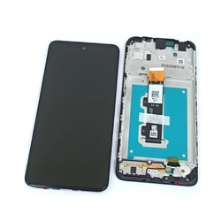 Přední kryt Motorola E32 Black / černý + LCD + dotyková deska, Originál