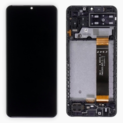 Přední kryt Samsung A137 Galaxy A13 Black / černý + LCD + dotyko