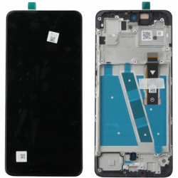 Přední kryt Motorola G72 XT2255 Black / černý + LCD + dotyková deska, Originál