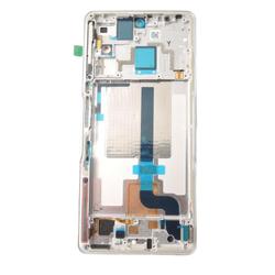 Přední kryt Xiaomi Poco F4 GT Silver / stříbrný + LCD + dotyková deska, Originál