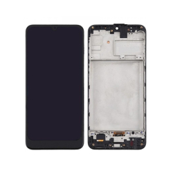Přední kryt Samsung M215 Galaxy M21 Black / černý + LCD + dotyková deska, Originál