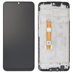 Přední kryt Realme 7i RMX2193 Black / černý + LCD + dotyková deska, Originál