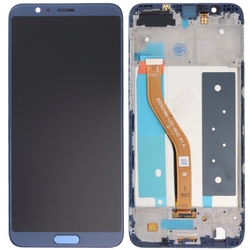 Přední kryt Huawei Honor V10, View 10 Blue / modrý + LCD + dotyková deska, Originál