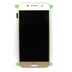 LCD Samsung A320 Galaxy A3 2017 + dotyková deska Gold / zlatá, Originál
