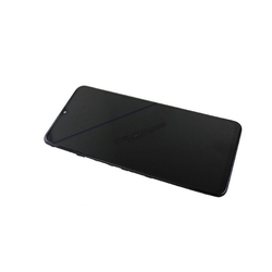 Přední kryt Oppo A91 CPH2021 Black / černý + LCD + dotyková deska, Originál