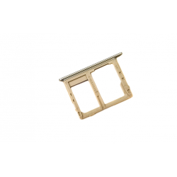 Držák SIM + microSD Samsung J600 Galaxy J6 2018 Gold / zlatý, Originál - SWAP