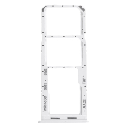 Držák SIM + microSD Samsung A135, A137 Galaxy A13 White / bílý, Originál