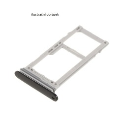 Držák SIM + microSD Realme C11 2021 Silver / stříbrný, Originál