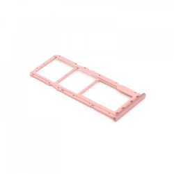 Držák SIM + microSD Samsung A515, A715 Galaxy A71 Pink / růžový
