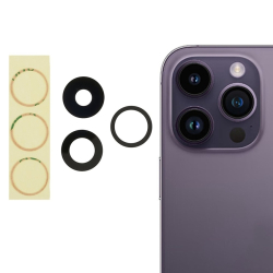 Sklíčko kamery Apple iPhone 14 Pro, 14 Pro Max Black / černé, Originál
