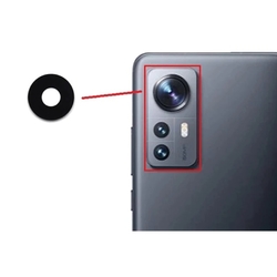 Sklíčko kamery Xiaomi 12, 12S, 12X Black / černé, Originál