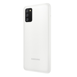 Zadní kryt Samsung A037G Galaxy A03s White / bílý + sklíčko kame