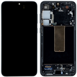 Přední kryt Samsung S916 Galaxy S23+ Black / černý + LCD + dotyk
