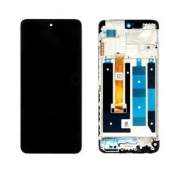 Přední kryt Realme C55 Black / černý + LCD + dotyková deska, Originál