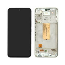 Přední kryt Samsung A546 Galaxy A54 5G Awesome White / bílý + LCD + dotyk, Originál