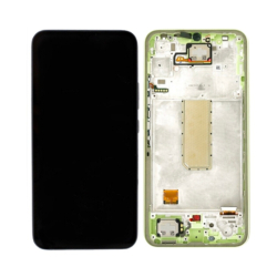 Přední kryt Samsung A346 Galaxy A34 5G Awesome Lime / zelený + LCD + dotyk, Originál