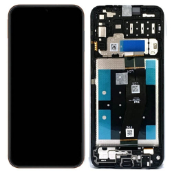 Přední kryt Samsung A145 Galaxy A14 Black / černý + LCD + dotyková deska, Originál
