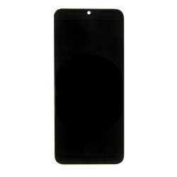 Přední kryt Samsung A025G Galaxy A02s Black / černý + LCD + dotyková deska, Originál