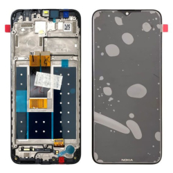 Přední kryt Nokia G10, G20 Black / černý + LCD + dotyková deska, Originál
