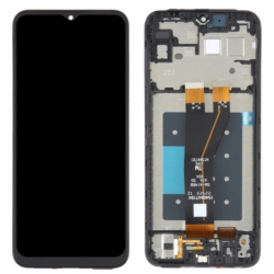 Přední kryt Samsung A146 Galaxy A14 5G Black / černý + LCD + dotyková deska, Originál
