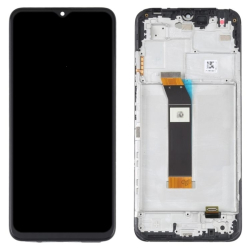Přední kryt Xiaomi Redmi 10 5G Black / černý + LCD + dotyková deska, Originál