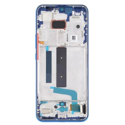 Přední kryt Xiaomi Mi 10 Lite Blue / modrý + LCD + dotyková deska, Originál - REPAS