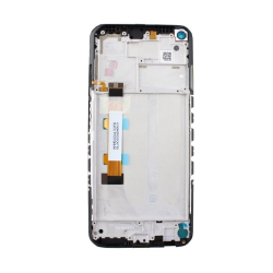 Přední kryt Xiaomi Redmi Note 9T 5G Black / černý + LCD + dotyková deska, Originál - REPAS